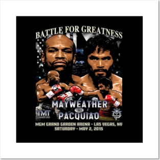 Floyd Mayweather Vs. Manny Pacquiao Battle For Greatness Posters and Art